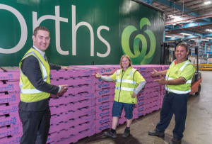 CHEP paints its pallets pink for breast cancer awareness
